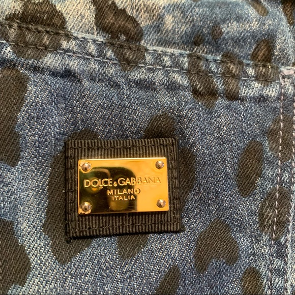 NWOT! Dolce & Gabbana Leopard Print Slim Jeans - Picture 14 of 14